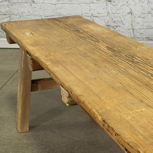 Wide Elm Bench