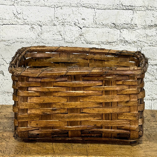 Early 20th Century Chestnut Basket