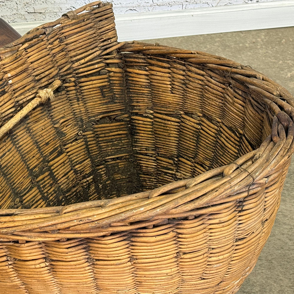 Rare French Wicker Grape Hod
