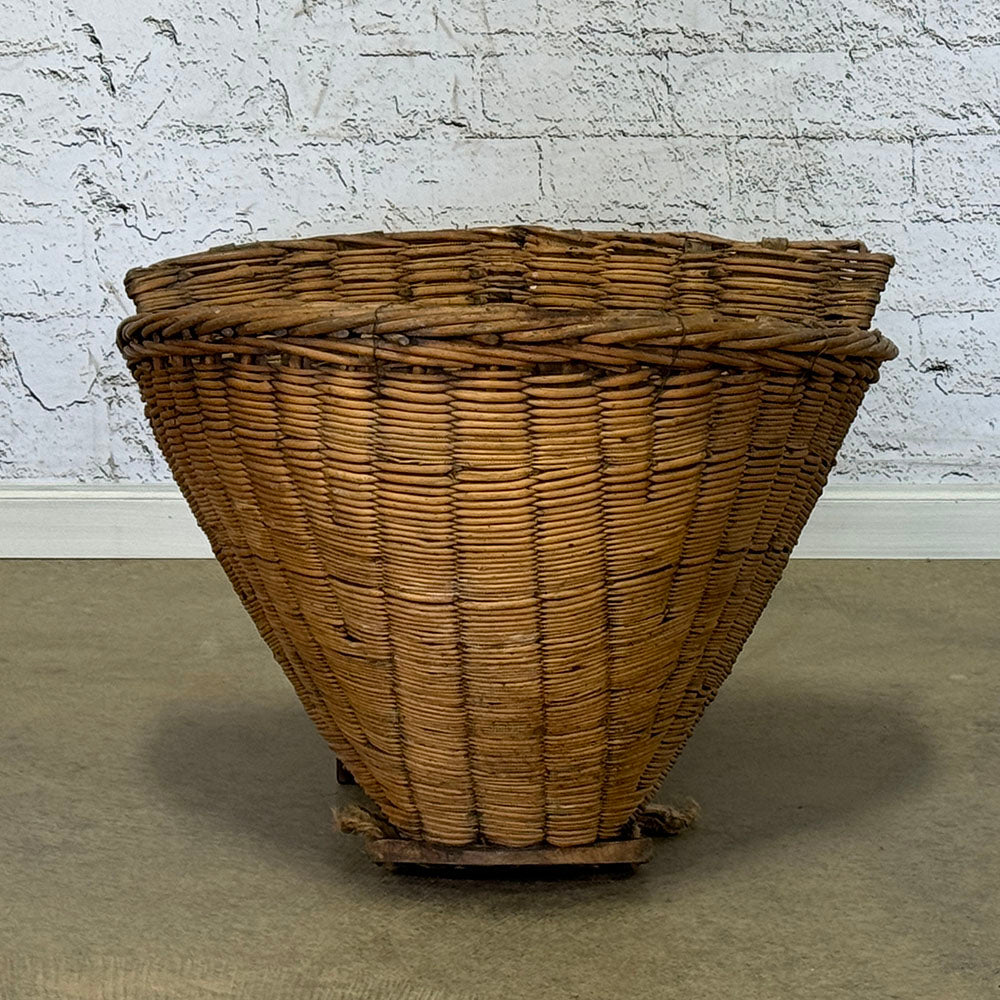 Rare French Wicker Grape Hod