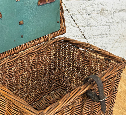 Wicker Fishing Basket c.1900