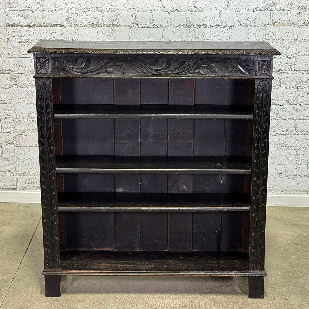Antique English Carved Bookcase