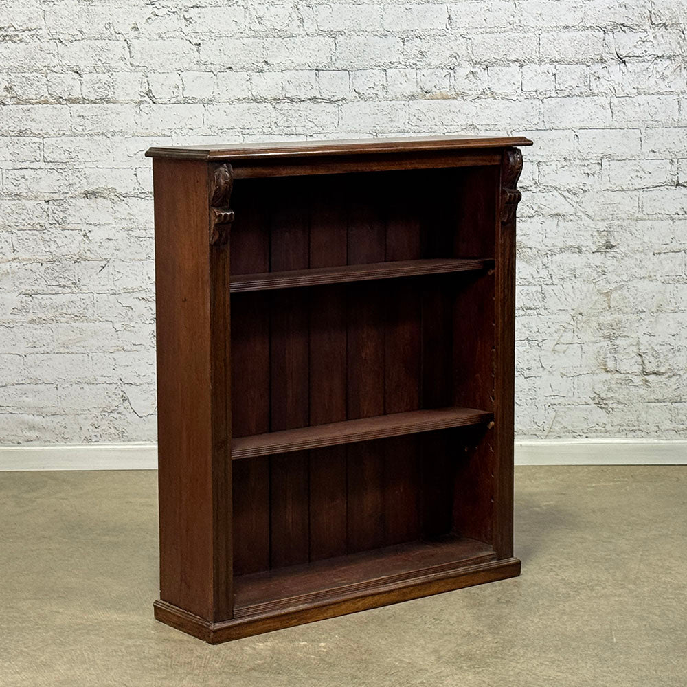 Carved Mahogany Bookcase