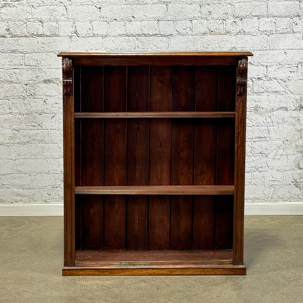 Carved Mahogany Bookcase