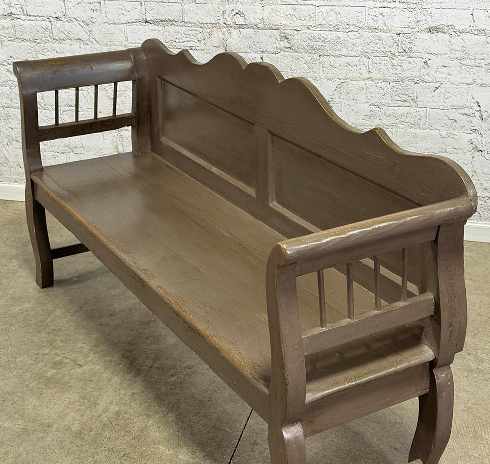 Painted European Bench