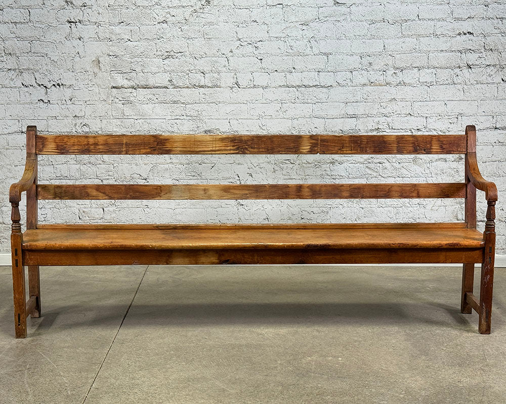 Antique English Pine Long Bench