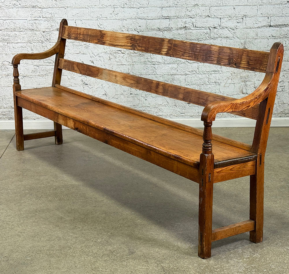 Antique English Pine Long Bench