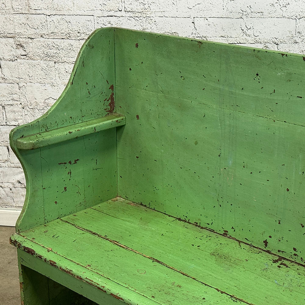 Antique English Painted Bench
