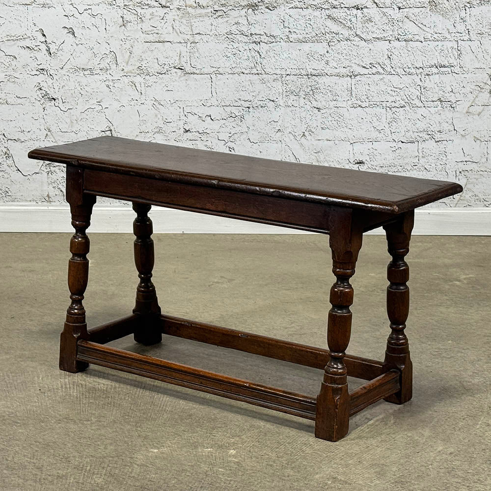 Antique English Oak Small Joint Bench