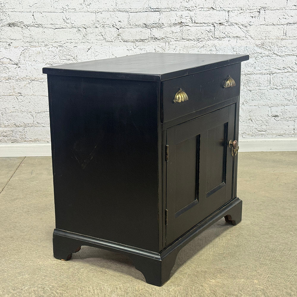 Vintage English Ebonized Bedsides
