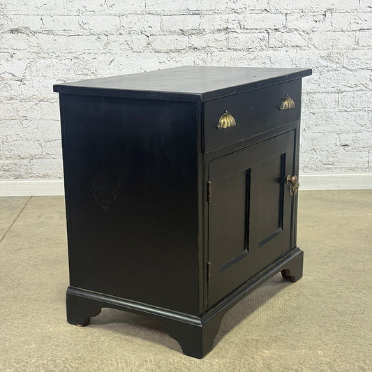 Vintage English Ebonized Bedsides