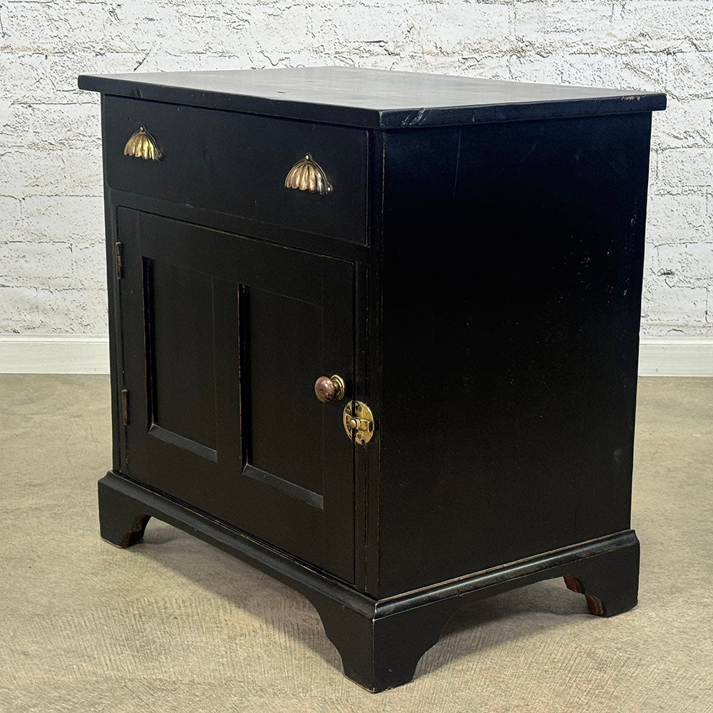 Vintage English Ebonized Bedsides