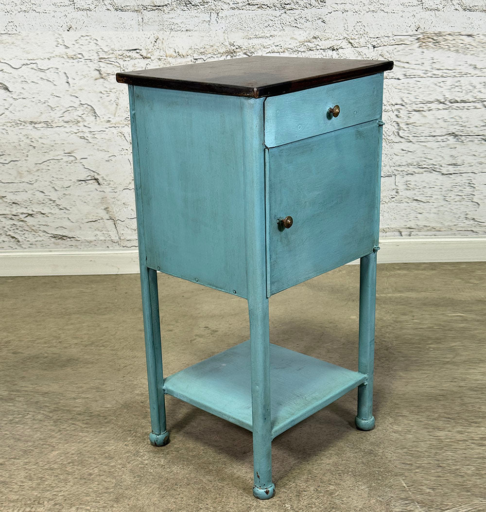 Antique Toleware Bedside
