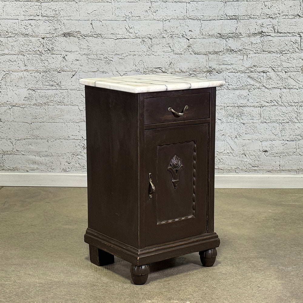 Vintage Marble Top Bedside
