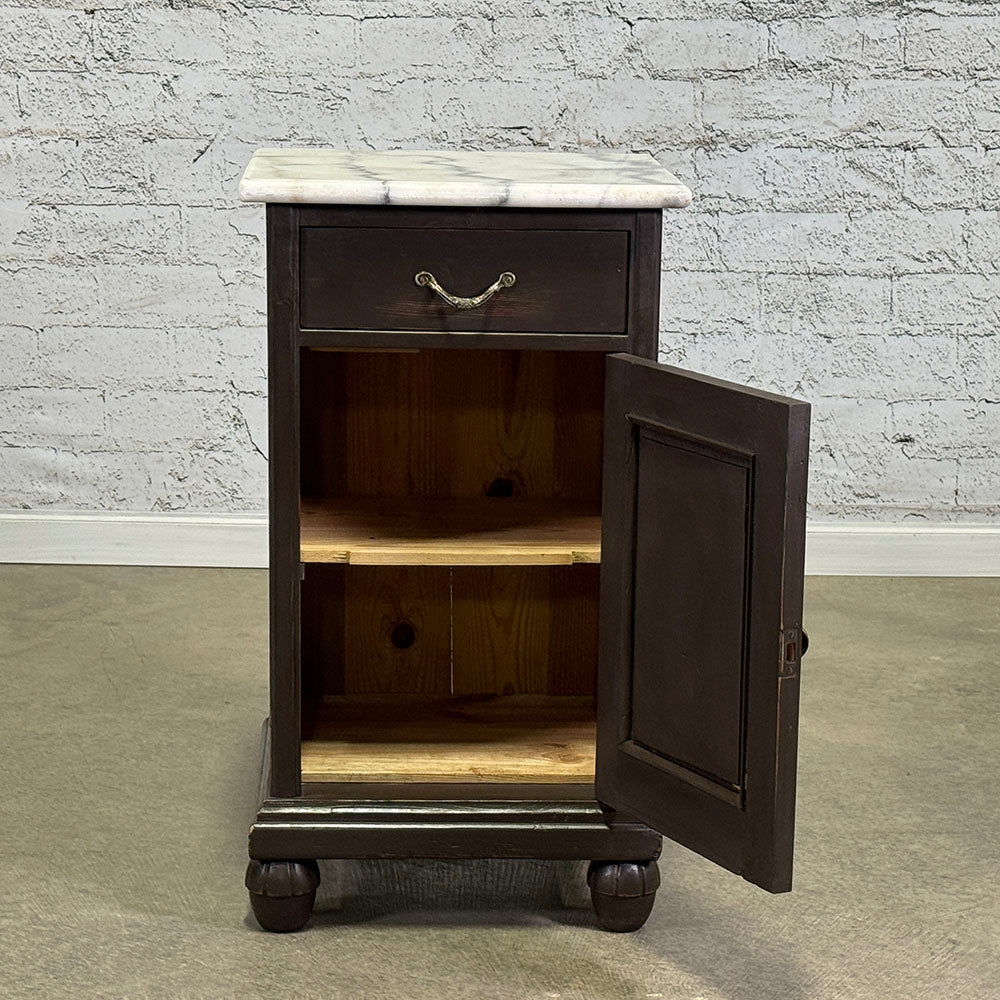 Vintage Marble Top Bedside