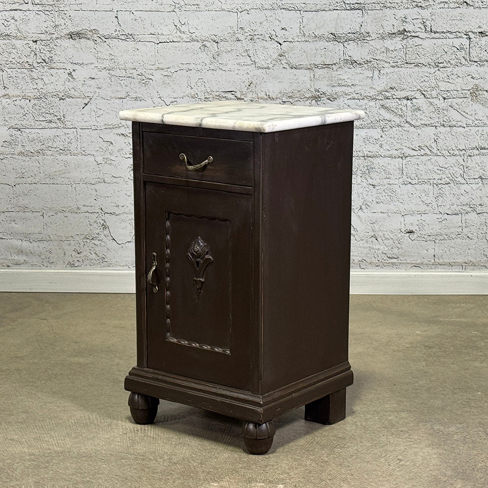 Vintage Marble Top Bedside