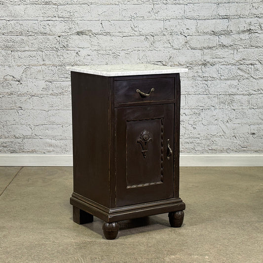 Vintage Marble Top Bedside