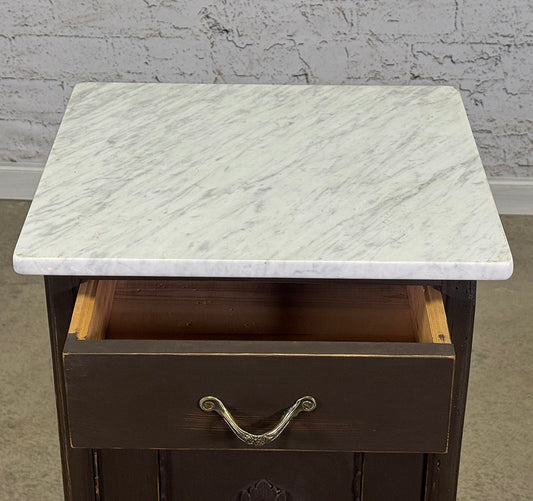 Vintage Marble Top Bedside