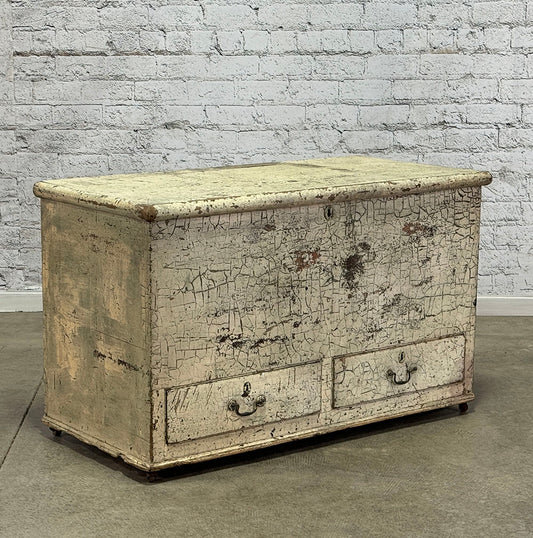 Antique Georgian Mule Chest with Original Paint c.1780