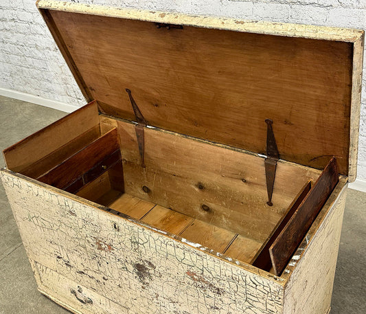 Antique Georgian Mule Chest with Original Paint c.1780