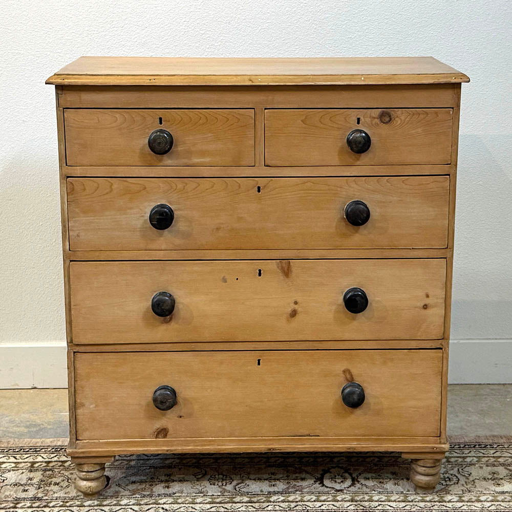 Antique Pine Chest Of Drawers