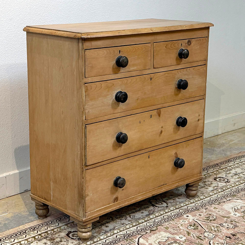 Antique Pine Chest Of Drawers