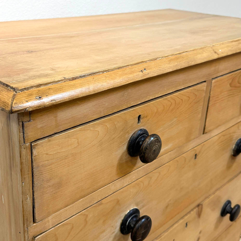 Antique Pine Chest Of Drawers