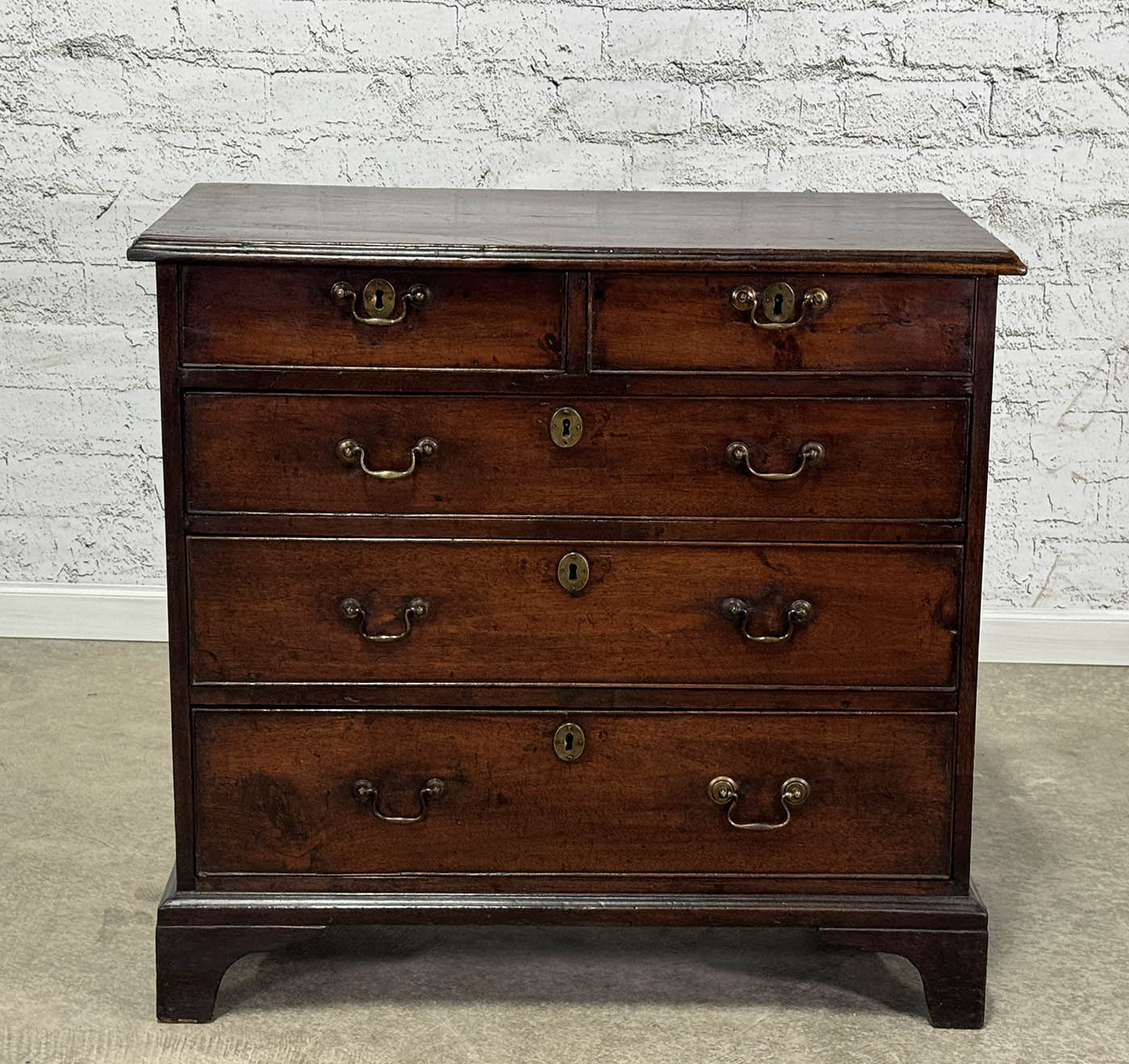 Antique English 5 Drawer Mahogany Chest