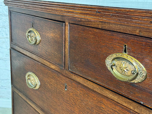 Antique English Oak Chest of Drawers c.1860
