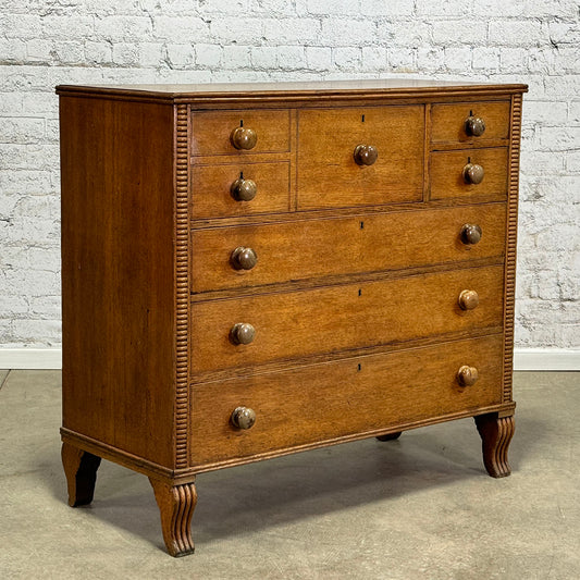 Antique English Oak Regency Chest of Drawers c.1825