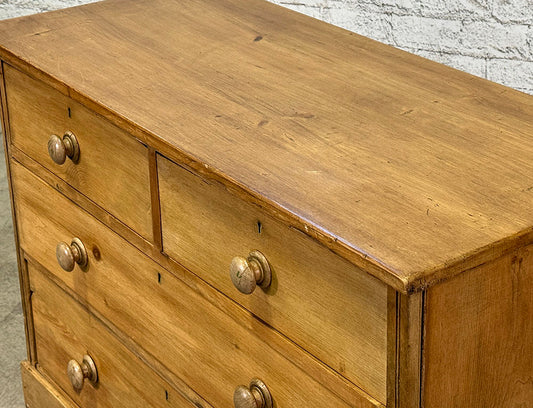 Antique English Pine Chest Of Drawers