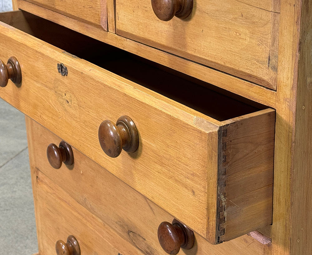 Antique English Pine Chest Of Drawers c.1890