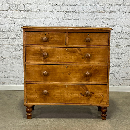 Antique Pine 2/3 Chest of Drawers