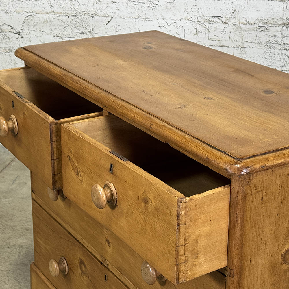 Antique English Pine Chest of Drawers
