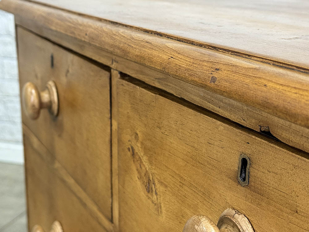 Antique English Pine Chest of Drawers