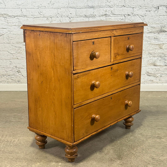 Antique English Pine Chest of Drawers