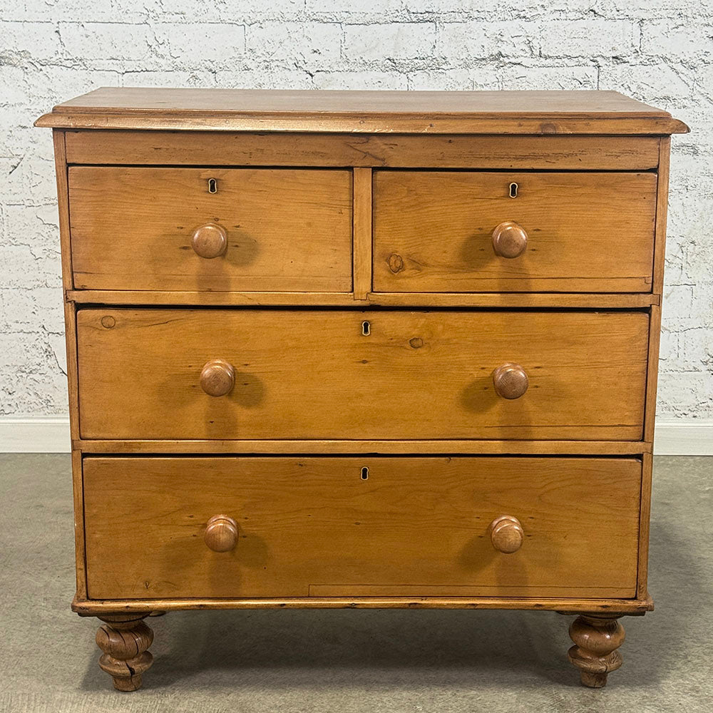 Antique English Pine Chest of Drawers
