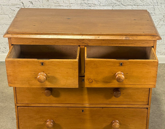 Antique English Pine Chest of Drawers