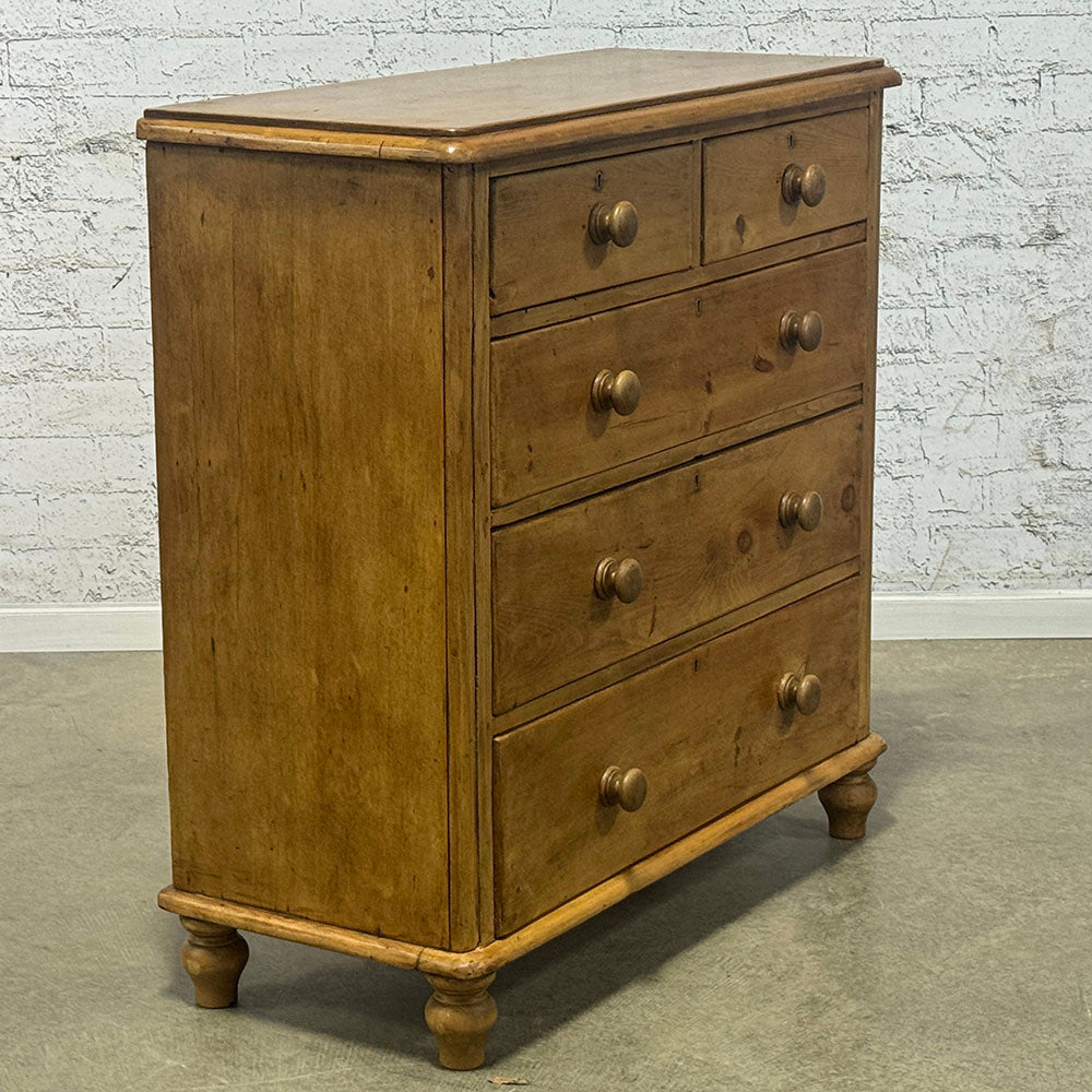 Antique English Pine Chest of Drawers