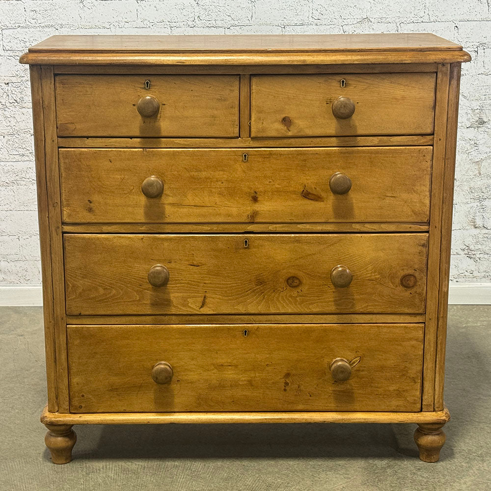Antique English Pine Chest of Drawers