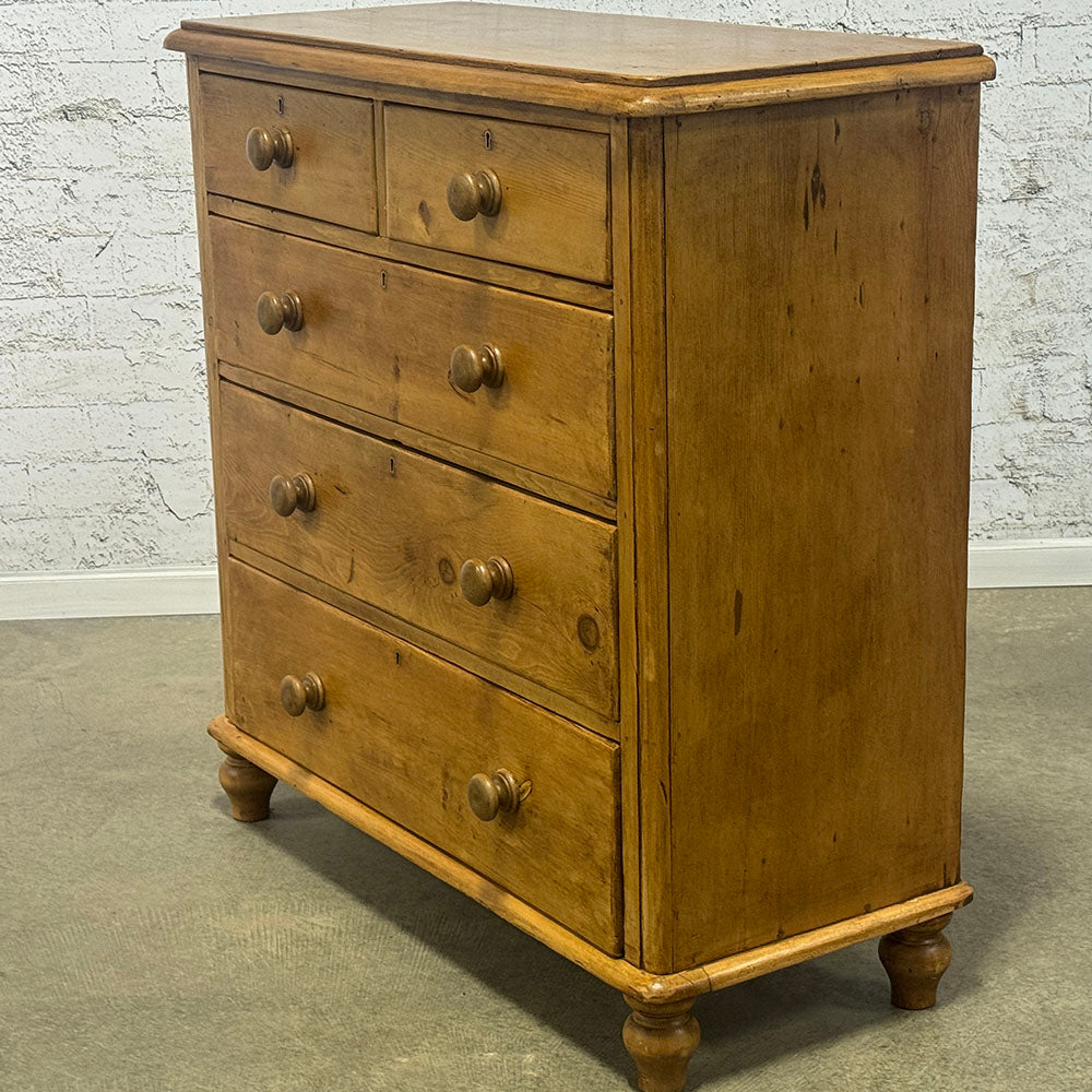 Antique English Pine Chest of Drawers