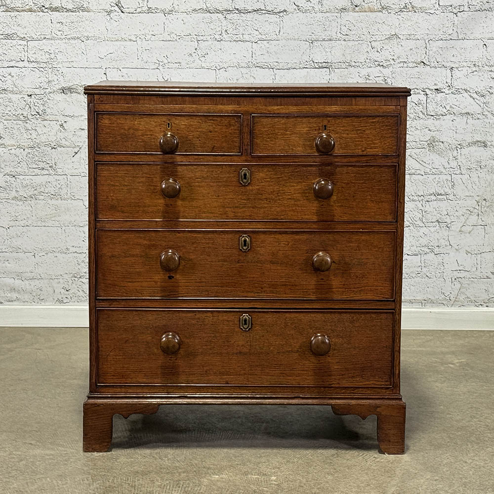 Antique English Oak Chest of Drawers