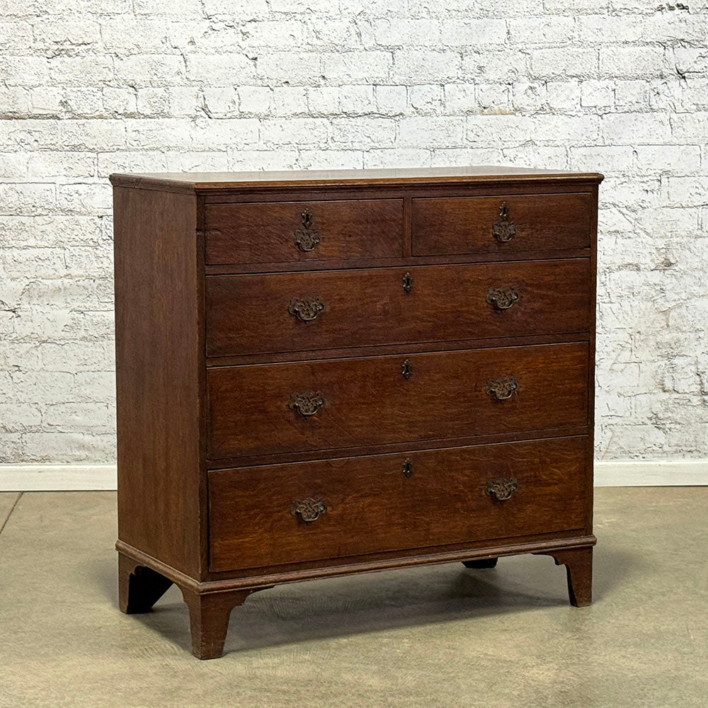 Antique English Oak Chest of Drawers