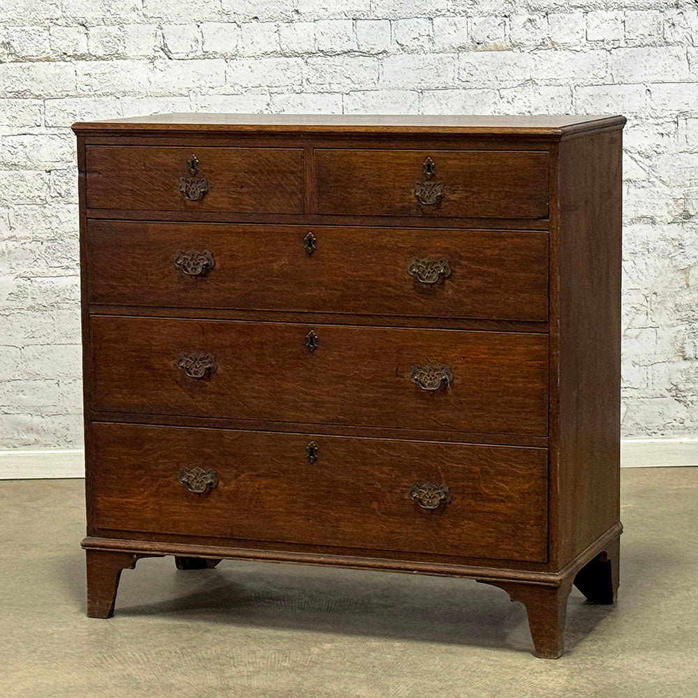 Antique English Oak Chest of Drawers