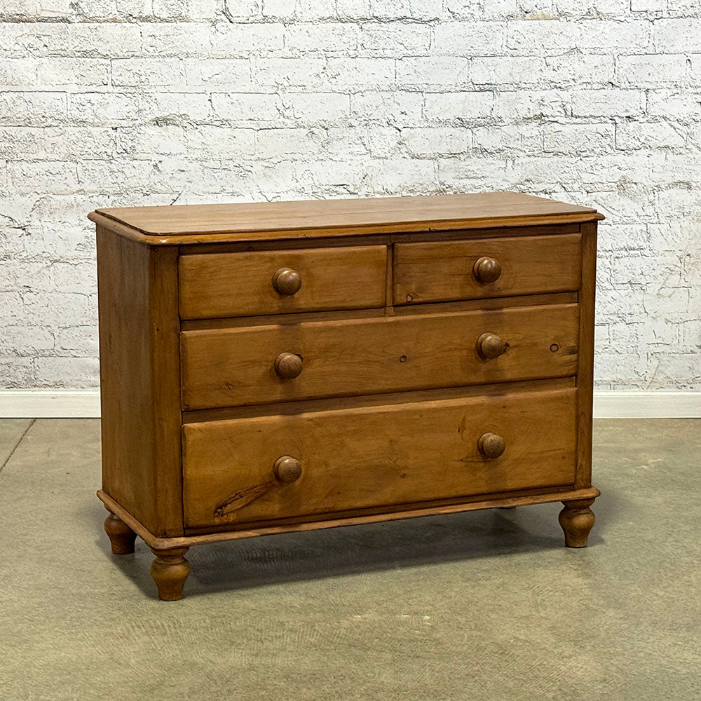 Antique English Pine Chest of Drawers