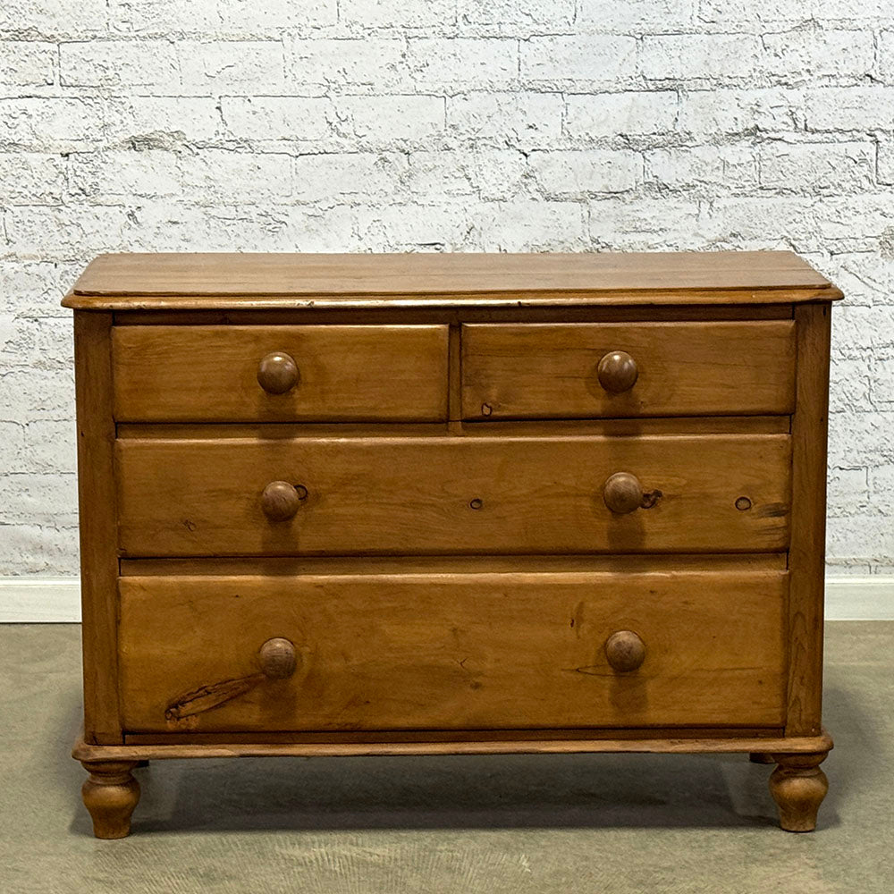 Antique English Pine Chest of Drawers