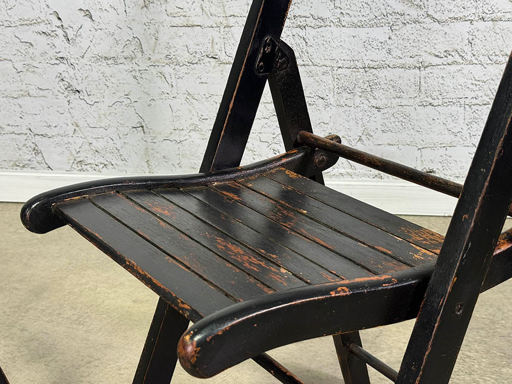 Sweet Pair Of Antique Folding Chairs c.1910