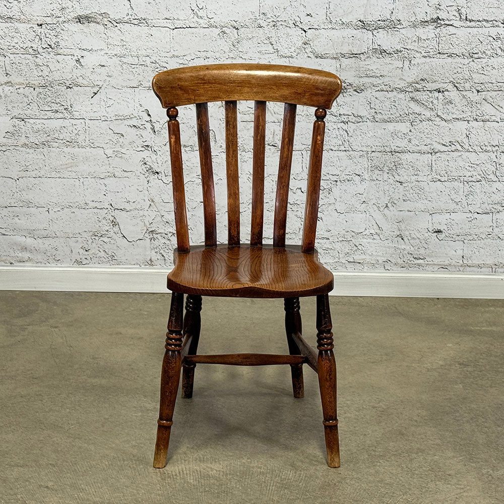 Antique English Set of Four Cottage Chairs