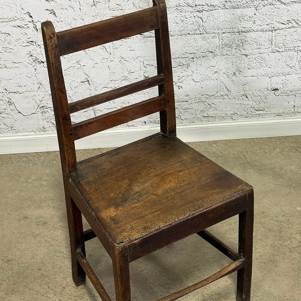 English Rustic Oak Country Chair
