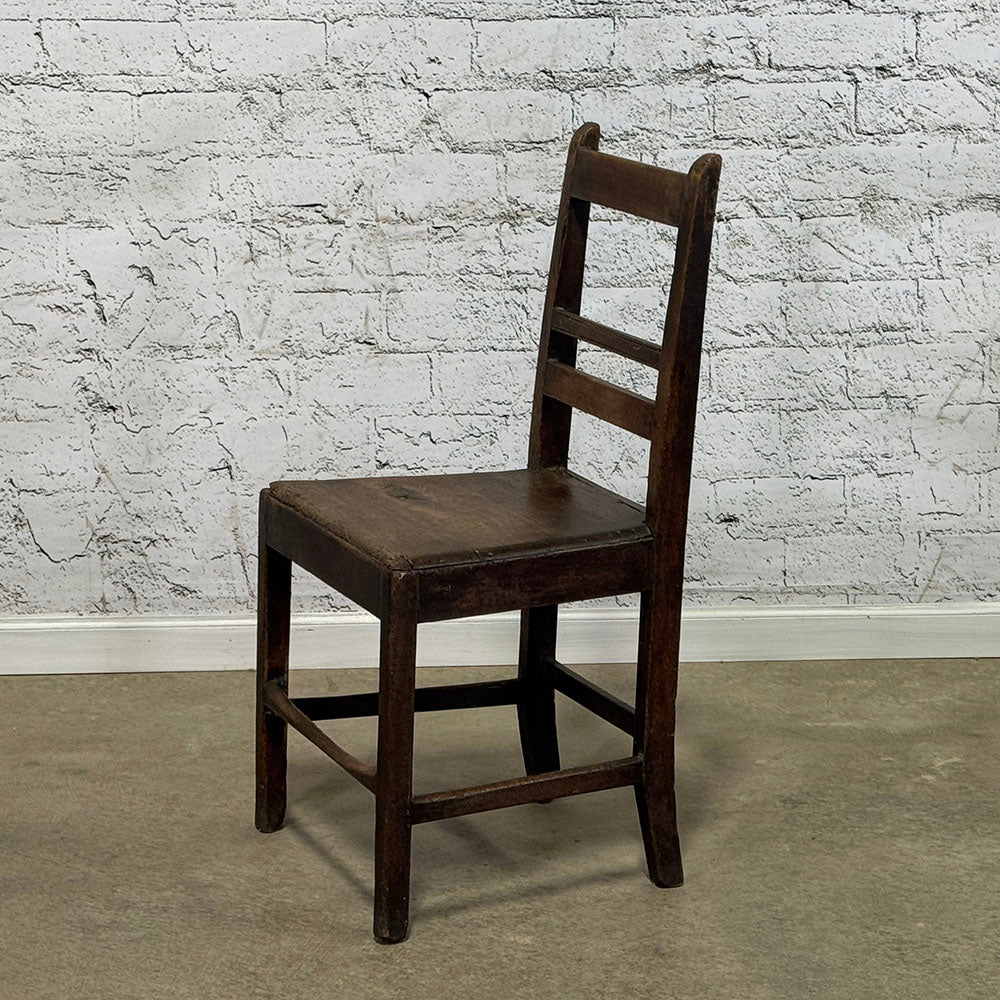 English Rustic Oak Country Chair